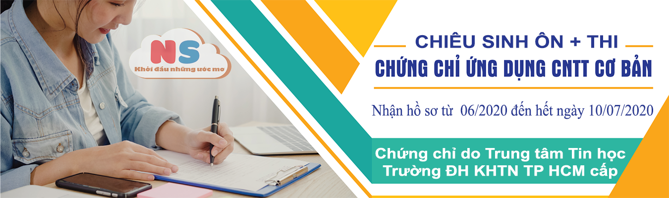 Trung tâm tin học - Thông báo chiêu sinh tháng 6 năm 2020