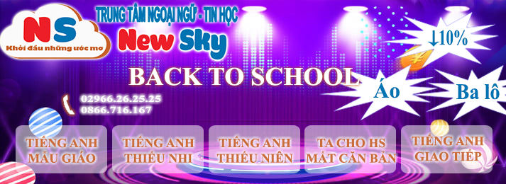 newsky an giang chieu sinh cac lop tieng anh